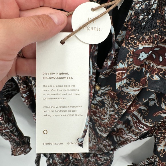 CLEOBELLA NWT Carolyn Paisley Print Mini Dress // L - Picture 8 of 16